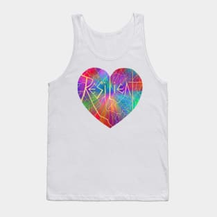 Resilient Rainbow Kintsugi Heart Tank Top